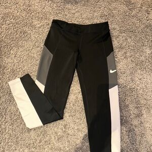 Nike Black, Gray, and White Leggings